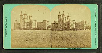 Dale Hospital, from Robert N. Dennis collection of stereoscopic views