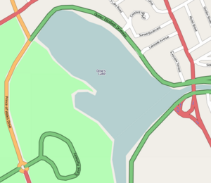 Dows Lake map