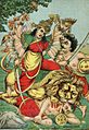 Durga Mahishasura-mardini, the slayer of the buffalo demon