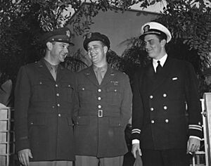 Elliot Roosevelt and FDR Jr - NARA - 195327