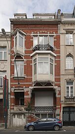 Elsene, Abdijstraat 59 (Voorgevel) (Eclectische stijl) (Oeuvre van architect Ernest Delune)