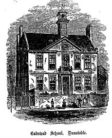 Endowed School, Dunstable, from The Dunstaplelogia (1859)
