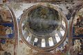 Georgia Gelati monastery near Kutaisi church of Virgin Mary the Blessed mural of Christ on ceiling of the central dome XII century