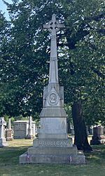 Grave of James Adelbert Mulligan (1830–1864) at Calvary Cemetery, Evanston 1