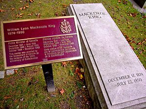 Grave of William Lyon Mackenzie King