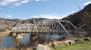 Hardy Bridge - looking NE - Cascade County Montana US - 2009