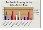 Indian Cricket Team Test Results