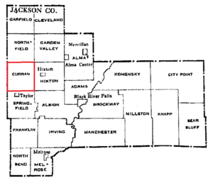 Jackson County Wisconsin towns - Curran