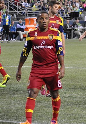 Joao Plata Seattle Sounders vs Real Salt Lake 2014-09-12 (cropped)