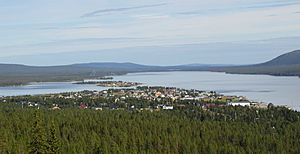July 2002 view over Jukkasjärvi