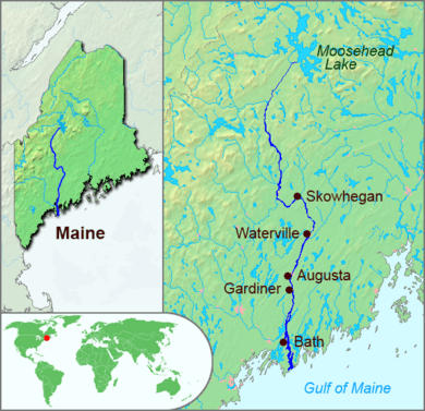 Kennebec River Map