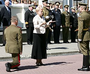 Lithuanian army commander Arvydas Pocius Presidential Inauguration 2