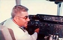 Lt. Gen. Edgar S. Harris piloting a Boeing KC-10 Extender