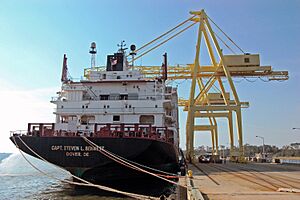 MV Capt. Steven L. Bennett at the Military Ocean Terminal Sunny Point, N.C