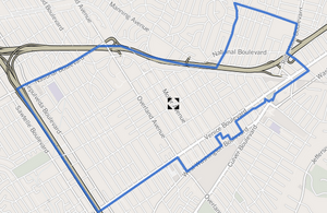 Palms boundaries as shown on "Mapping L.A." project of the Los Angeles Times