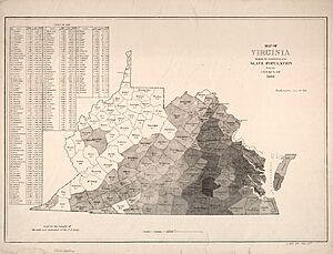 Map of Virginia - showing the distribution of its slave population from the census of 1860 LOC 2010586916