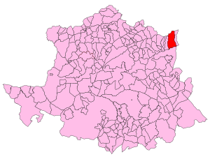 Map of Villanueva de la Vera, Cáceres