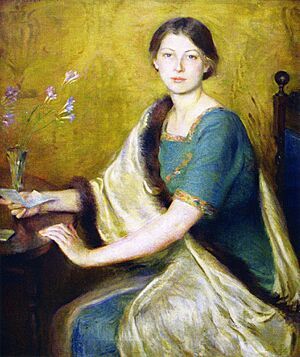 Mary Brewster Hazelton, The Letter, 1912, which won the Newport Art prize in 1916