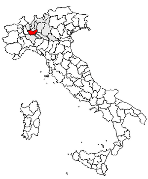 Location of Province of Milan