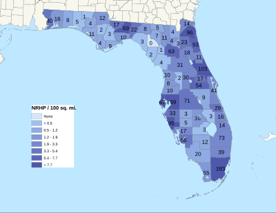NRHP Florida Map