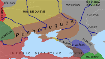 Pecheneg Khanates and neighboring territories, c.1030