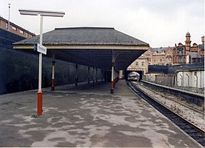 Pendleton railway station in 1989