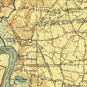 Port-Hudson-LA-1906-USGS-Topographic-Map