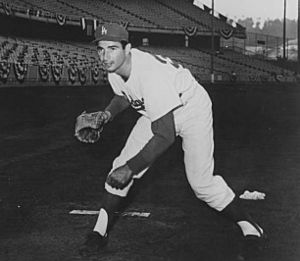 Portrait of the baseball player Sandy Koufax ca1950 (cropped)