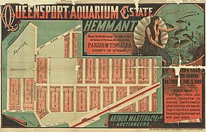 Real estate map of Queensport Aquarium Estate, Hemmant, 1889 (26331712261)
