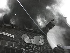 Record Plant Studio C fire on Third Street, LA