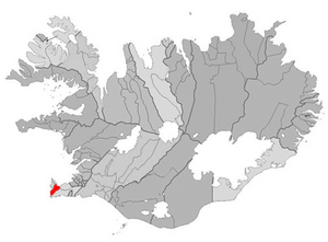 Location of the Municipality of Reykjanesbaer