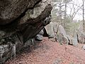 Rock shelter, Rock House Reservation, West Brookfield MA
