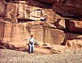 Sandstone Cliff Formation at Fleswick Bay - geograph.org.uk - 77300