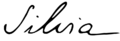 Signature of Queen Silvia of Sweden