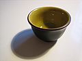 Small black and green CUP no handle