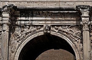 Spandrels with Victorias on the Arch of Septimius Severus