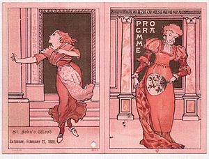 St. John's Wood Dance Card 1886