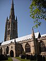 St Wulfram's, Grantham - from south