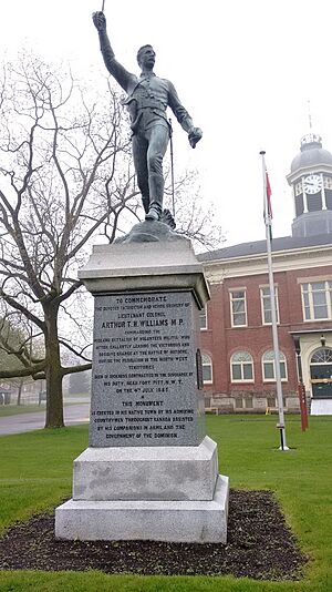 Statue of Arthur Williams, Port Hope, Ontario
