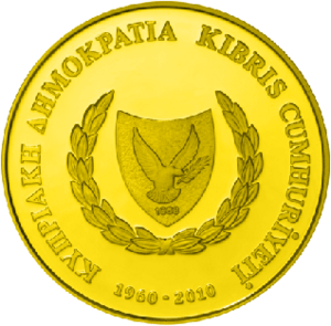 The 50th anniversary of the Republic of Cyprus gold