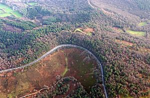 The old A3 at Hindhead (aerial)