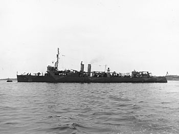 USS Gregory (APD-3) in early 1942