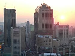 Urumqi partial panorama at dusk