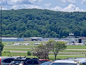 View of Danbury Airport from Danbury Fair Mall