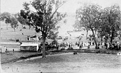 View of Wallabadah races, New Year's day - Wallabadah, NSW, n.d. by unknown photographer from The State Library of New South Wales