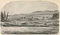 Village on the lower Yukon during fishing season - Dall