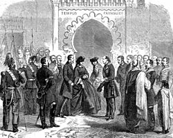 Visite de Maximilien et Charlotte à Tétouan en mars 1860