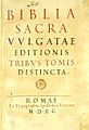 Vulgata Sixtina - title page