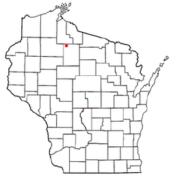 Location of Lake, Price County, Wisconsin