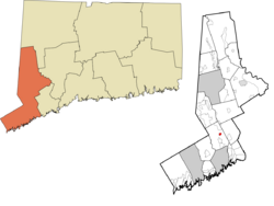 Cannondale's location within the Western Connecticut Planning Region and the state of Connecticut